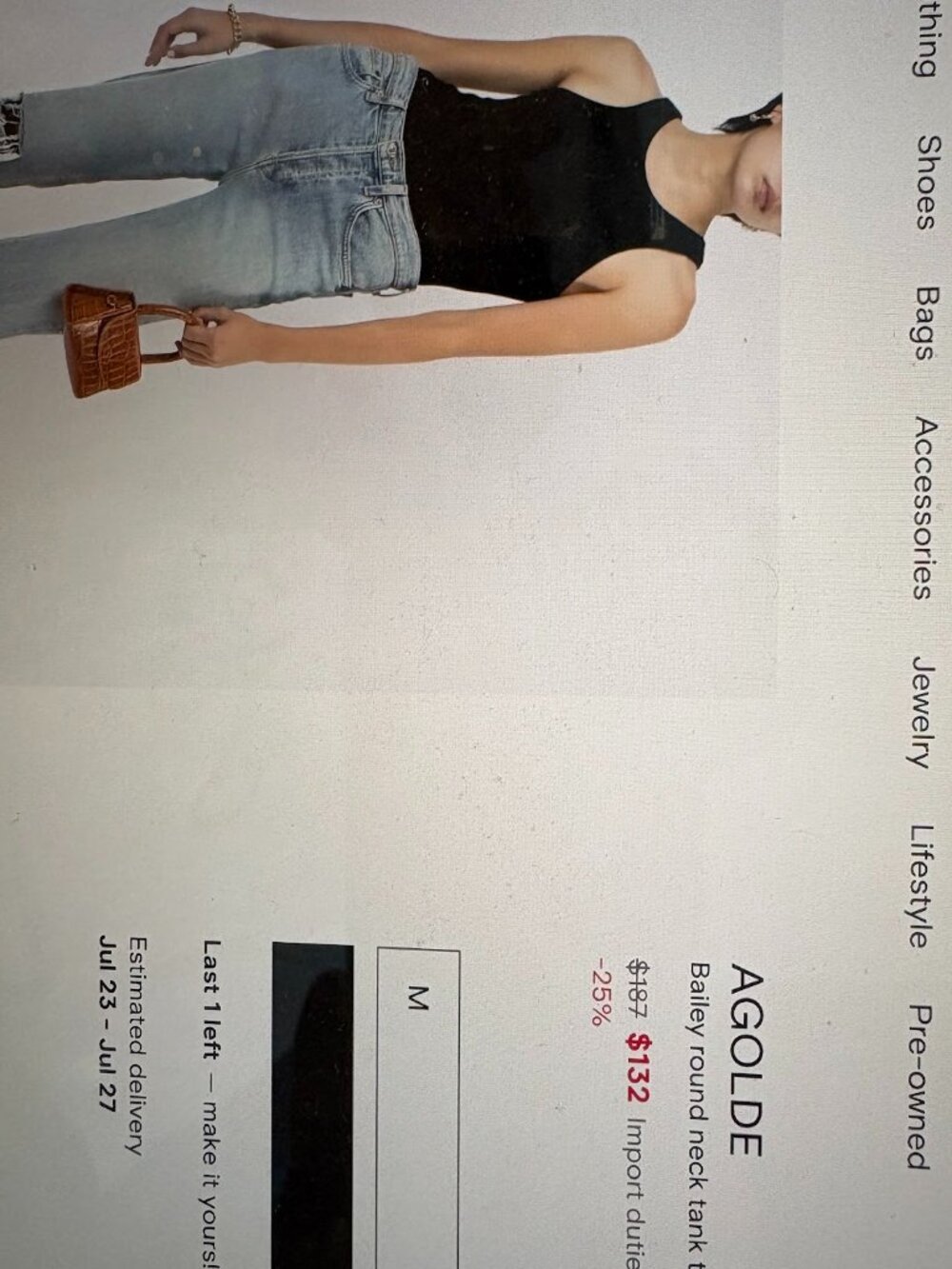 Agolde tank top
